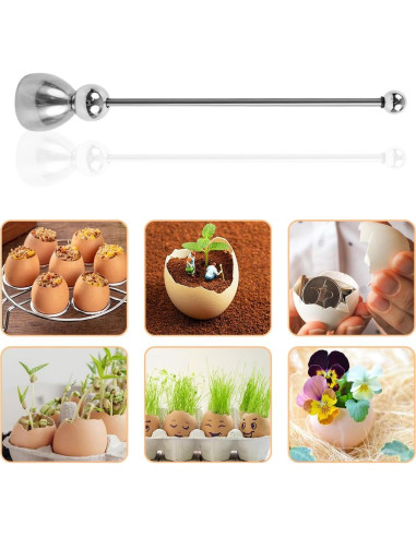 Cortador de Huevos SXoonKing de Acero Inoxidable - 2 Pcs