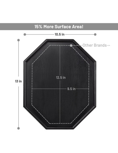 Mesa de Brazo de Sofá Shamrock Home Trayble 33x27.4cm Negro