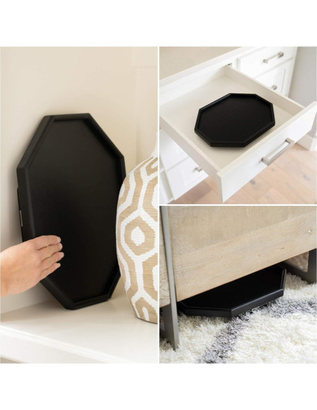 Mesa de Brazo de Sofá Shamrock Home Trayble 33x27.4cm Negro Mesa de Brazo de Sofá Shamrock Home Trayble 33x27.4cm Negro