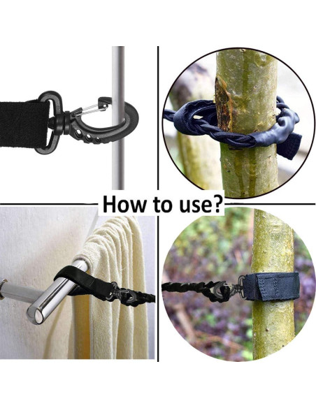 Cuerda Bungee Ajustable Pmsanzay 150-300 cm para Secar Ropa Cuerda Bungee Ajustable Pmsanzay 150-300 cm para Secar Ropa
