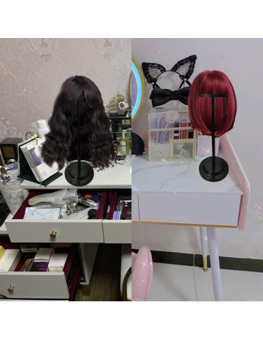 Soporte para Pelucas Ajustable WiZiWi - Antideslizante Negro
