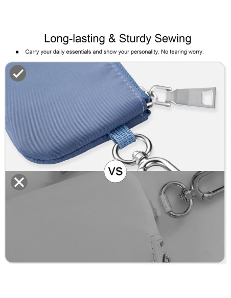 Monedero Muñequera Babysun Doble Bolsa Gris para Mujeres Monedero Muñequera Babysun Doble Bolsa Gris para Mujeres