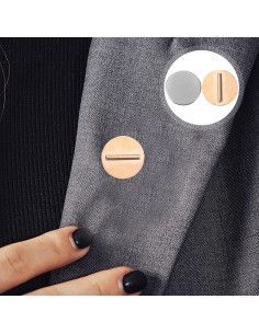 Hebillas Magnéticas EXCEART - 3 Pares de Broches Dorados 2