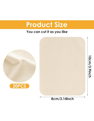 Paquete de 20 Paños Chamois Thinp 10x8 cm para Cerámica