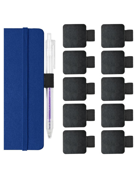 10 Soportes de Lápiz Autoadhesivos Vesaneae de Cuero Negro 10 Soportes de Lápiz Autoadhesivos Vesaneae de Cuero Negro