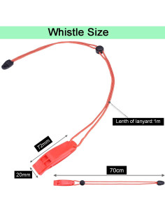 Paquete de 4 Silbatos de Emergencia CooBigo Naranja 2