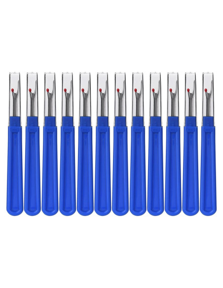 Rasgadores de Costura ESHATO 12 Piezas Azul con Tapa Rasgadores de Costura ESHATO 12 Piezas Azul con Tapa