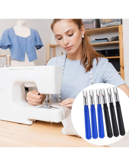 Rasgadores de Costura ESHATO 12 Piezas Azul con Tapa Rasgadores de Costura ESHATO 12 Piezas Azul con Tapa