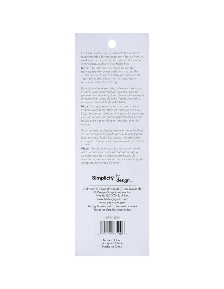 Bolígrafos de Marcado Solubles en Agua Simplicidad 30-00036 Set de 2 Bolígrafos de Marcado Solubles en Agua Simplicidad 30-00036 Set de 2