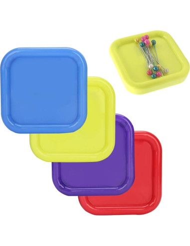 Almohadilla Magnética para Costura GLOGLOW - 4 Piezas, 8.5x2.2cm