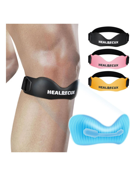 Correa Patelar Ajustable Healrecux de Silicona Antideslizante Correa Patelar Ajustable Healrecux de Silicona Antideslizante