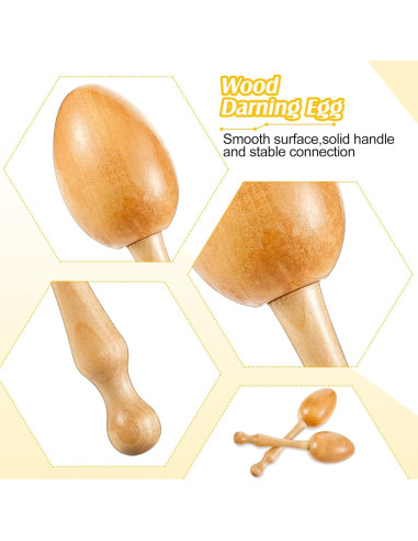Kit de Remendar Jexine con Huevo de Madera y Hilos 16 Colores