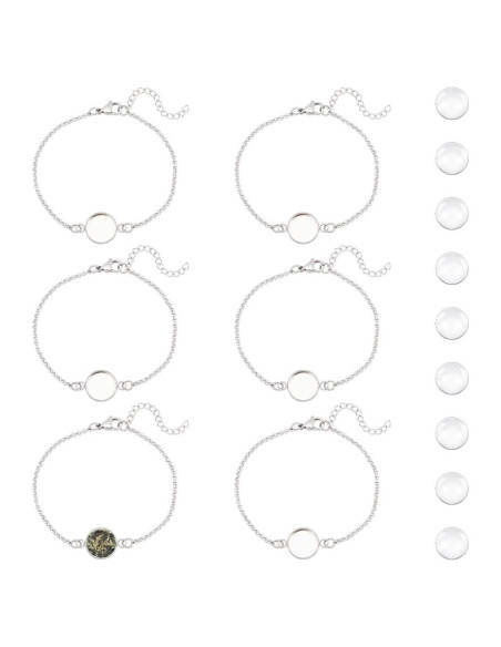 Kits de Brazaletes UNICRAFTALE 12 Piezas Acero Inoxidable 12mm Kits de Brazaletes UNICRAFTALE 12 Piezas Acero Inoxidable 12mm