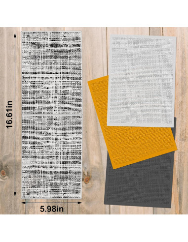 Plantilla de Embossing Hying 3D Rayas Irregulares 10.4x14.5cm