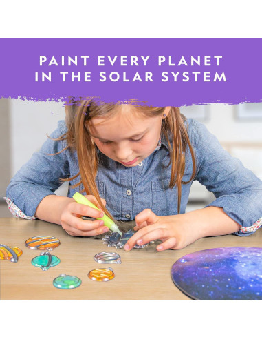 Kit de Manualidades de Vidrio Templado National Geographic - Sistema Solar Brillante