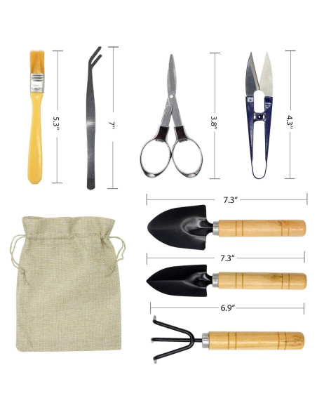 Juego de Herramientas de Jardinería Mini FALIDI 8 Piezas Juego de Herramientas de Jardinería Mini FALIDI 8 Piezas