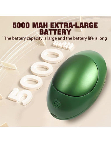 Calentadores de Manos Recargables Adius 5000mAh Aguacate 2 Pzs