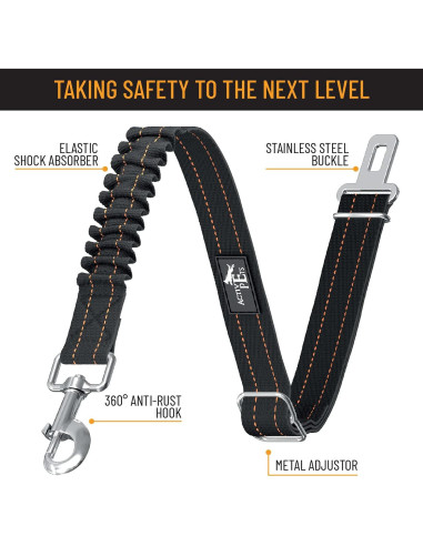 Cinturón de Seguridad para Perros Active Pets Ajustable 21-31"