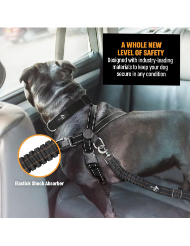 Cinturón de Seguridad para Perros Active Pets Ajustable 21-31"