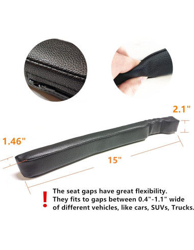 Relleno de Hueco de Asiento LIBRALUX Negro para Coche SUV