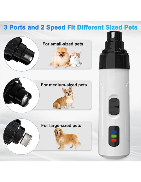 Molinillo de Uñas Silent Groom Pro para Perros Recargable USB Molinillo de Uñas Silent Groom Pro para Perros Recargable USB