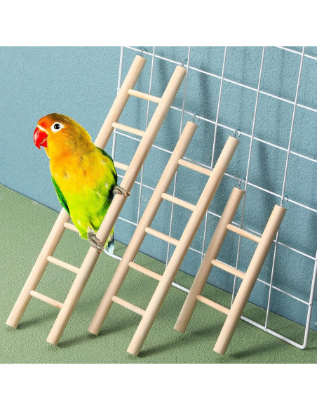 Escalera de Madera para Aves Kigeli - 6 Piezas, 40.64 cm Escalera de Madera para Aves Kigeli - 6 Piezas, 40.64 cm