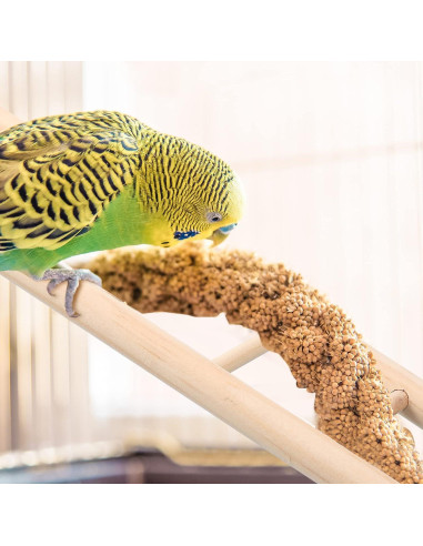 Escalera de Madera para Aves Kigeli - 6 Piezas, 40.64 cm