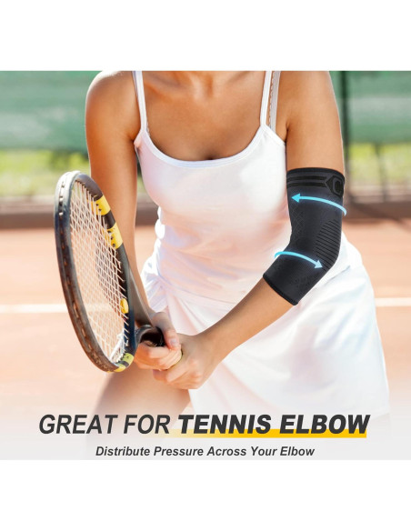 Faja de Codo CAMBIVO 2 Pack para Tendinitis y Alivio Dolor Faja de Codo CAMBIVO 2 Pack para Tendinitis y Alivio Dolor