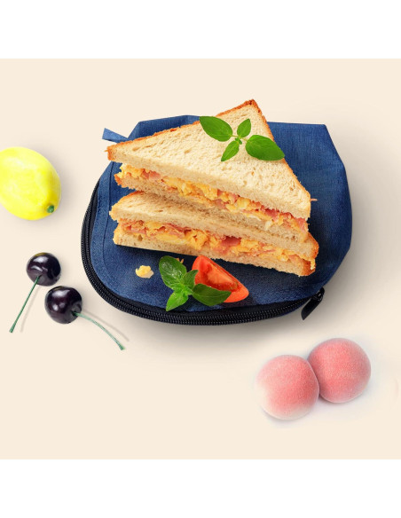 Bolsas Reutilizables para Sándwiches y Snacks Moyad - 2 Unidades, Apto Lavavajillas, Azul Bolsas Reutilizables para Sándwiches y Snacks Moyad - 2 Unidades, Apto Lavavajillas, Azul