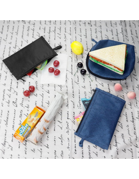 Bolsas Reutilizables para Sándwiches y Snacks Moyad - 2 Unidades, Apto Lavavajillas, Azul Bolsas Reutilizables para Sándwiches y Snacks Moyad - 2 Unidades, Apto Lavavajillas, Azul