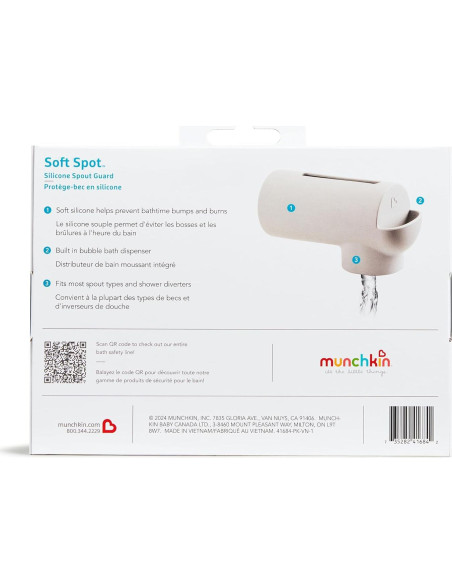 Cubierta de Grifo de Baño Munchkin Soft Spot Silicona Gris Cubierta de Grifo de Baño Munchkin Soft Spot Silicona Gris