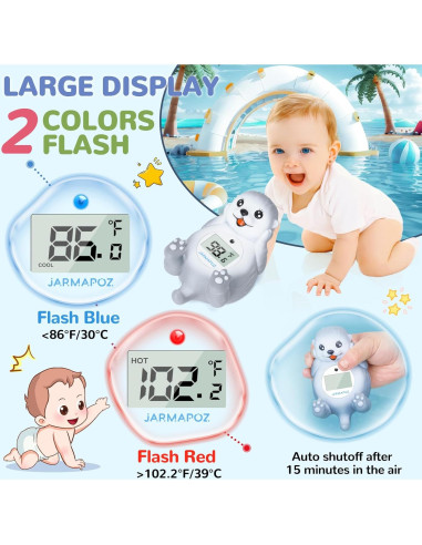 Termómetro de Baño JARMAPOZ Flotante para Bebés - Lectura Rápida