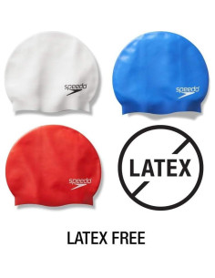 Gorro de natación de silicona Speedo unisex negro 2