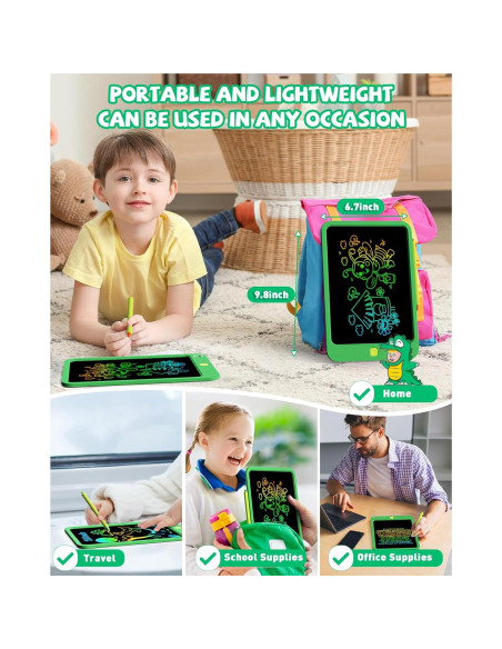 Tableta de Escritura LCD KOKODI 10" Verde para Niños Tableta de Escritura LCD KOKODI 10" Verde para Niños