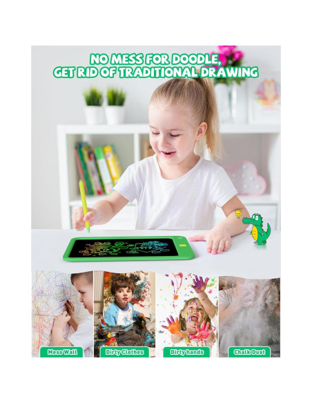 Tableta de Escritura LCD KOKODI 10" Verde para Niños Tableta de Escritura LCD KOKODI 10" Verde para Niños