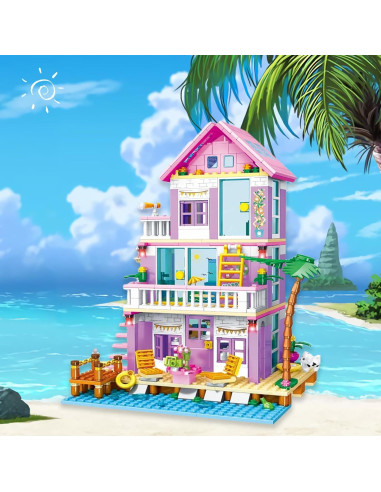 Bloques de Construcción Sezua Casa de Playa 573 Piezas