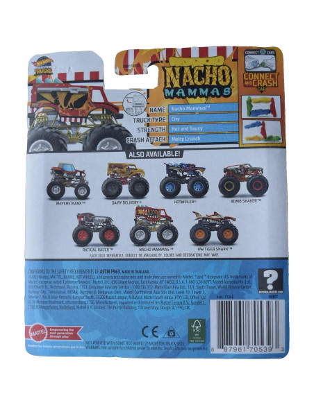 Carro de Juguete Monster Truck Mattel Nacho Mammas 2023 Carro de Juguete Monster Truck Mattel Nacho Mammas 2023