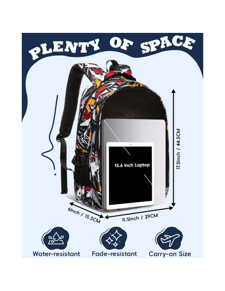 Mochila Escolar FOKDUVB para Niños 20L Negro/Marrón Mochila Escolar FOKDUVB para Niños 20L Negro/Marrón