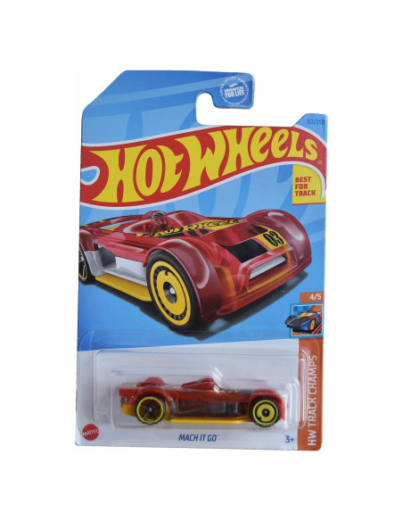 Auto de Juguete Hot Wheels Mach It Go 1:64 Rojo Auto de Juguete Hot Wheels Mach It Go 1:64 Rojo