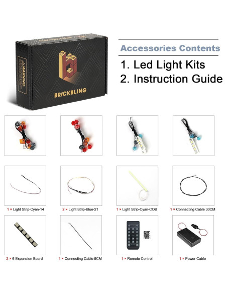 Kit de Iluminación LED BrickBling para Lego Autobús de Batalla Kit de Iluminación LED BrickBling para Lego Autobús de Batalla