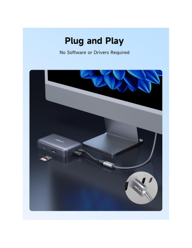 Cable de Extensión USB 3.0 JSAUX 0.5M Gris - Transferencia Rápida