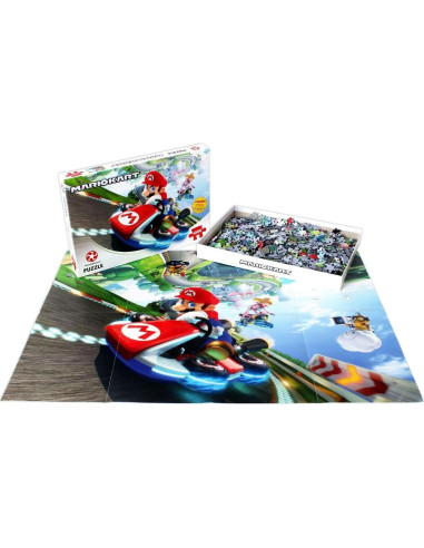 Rompecabezas 1000 Piezas Mario Kart Funracer Winning Moves