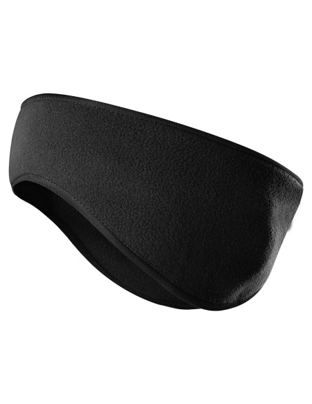 Calentador de Oídos JOEYOUNG de Forro Polar Negro para Invierno Calentador de Oídos JOEYOUNG de Forro Polar Negro para Invierno
