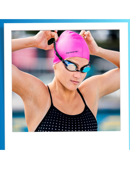 Gorro de Natación Sporti de Silicona Unisex Negro 19.37 cm Gorro de Natación Sporti de Silicona Unisex Negro 19.37 cm