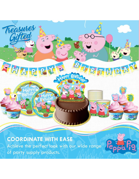 Banderín de Cumpleaños Peppa Pig - Decoración Fiesta Infantil Banderín de Cumpleaños Peppa Pig - Decoración Fiesta Infantil