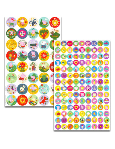 Calcomanías de Recompensa Peppa Pig - 400 Piezas Beach Kids