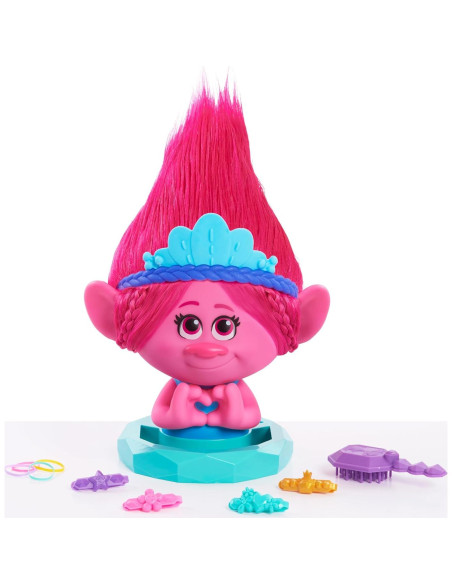 Cabeza de Estilo Poppy Just Play 30.48 cm 11 Piezas Rosa Cabeza de Estilo Poppy Just Play 30.48 cm 11 Piezas Rosa