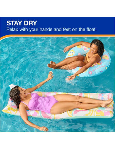 Flotador de piscina Suntanner Hello Kitty Swimways 178x58 cm