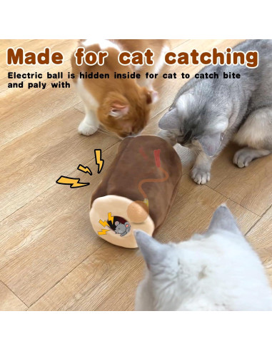 Juguete Interactivo para Gatos LEPLE P78, Bola Automática Recargable