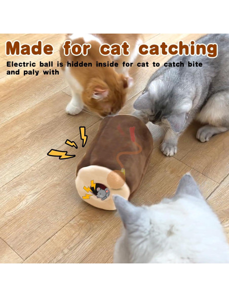 Juguete Interactivo para Gatos LEPLE P78, Bola Automática Recargable